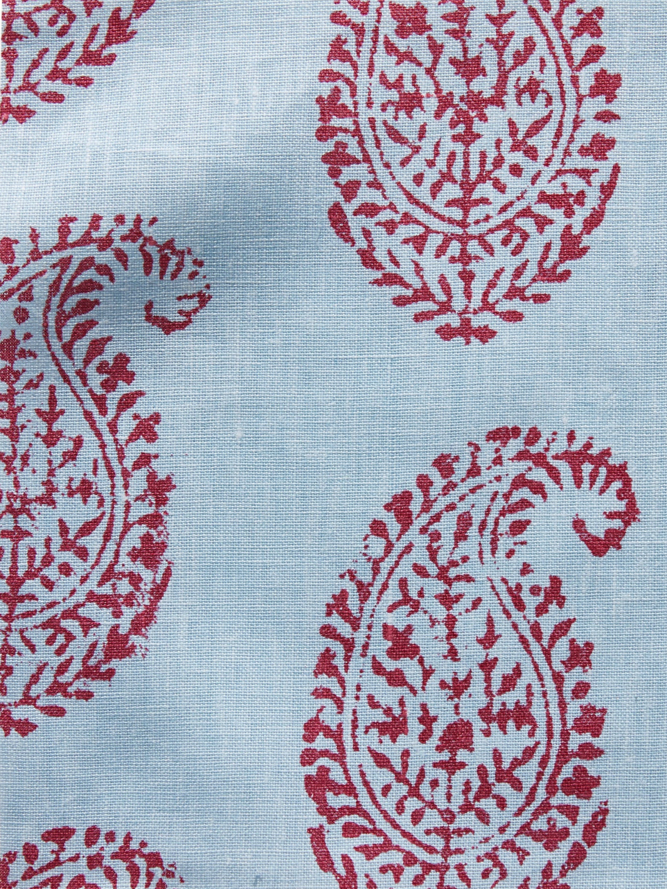 Kashmir Paisley | Red & Blue