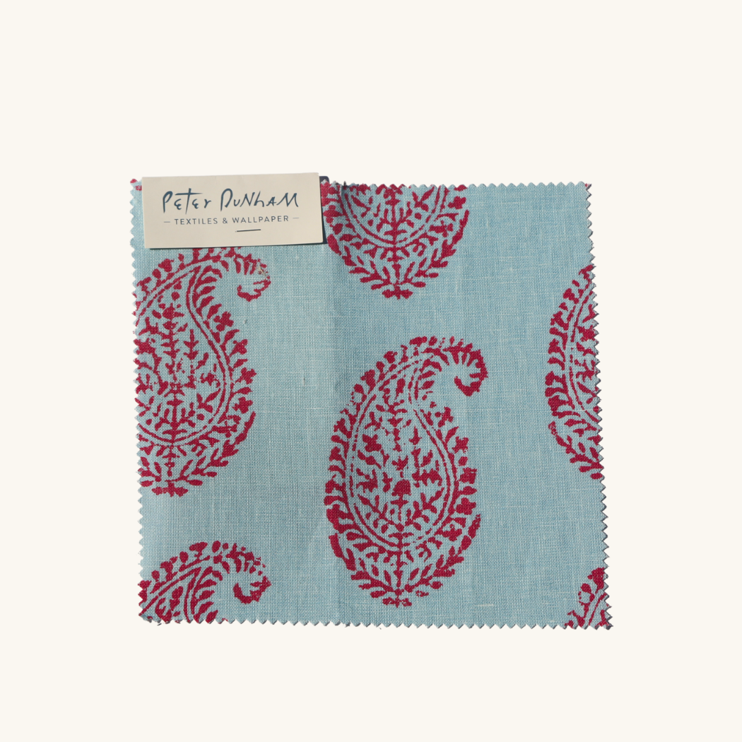 Kashmir Paisley | Red & Blue